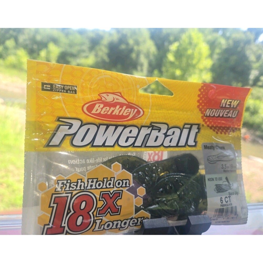 Berkley PowerBait PBBMC4-WM Meaty Chunk Watermelon 3.5"